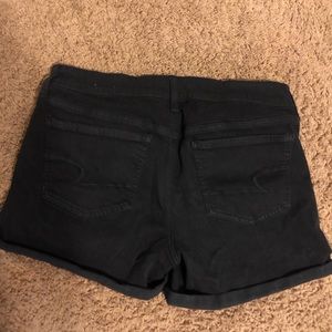 american eagle women’s black shorts